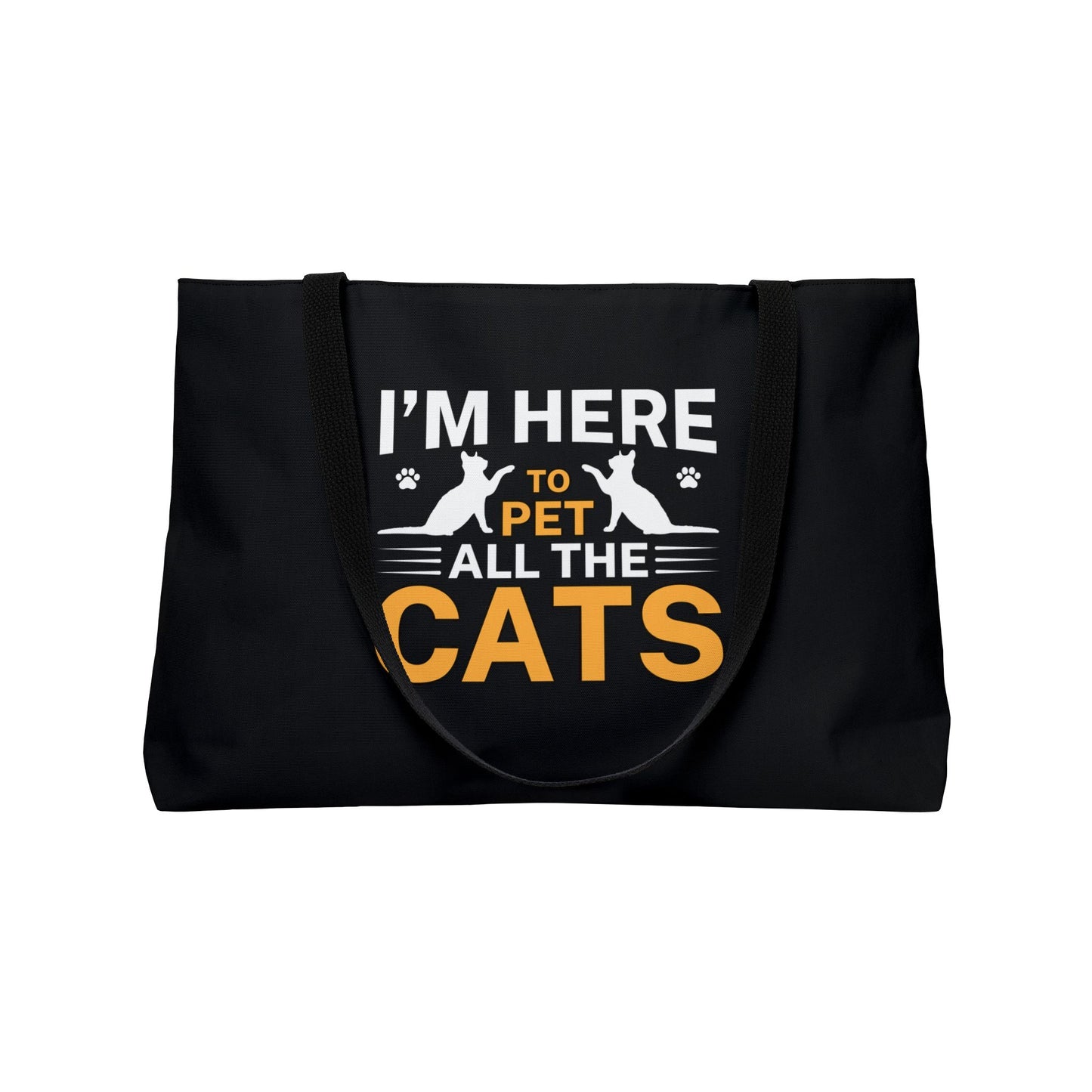 Cat Lover Tote Bag - I'm Here to Pet All the Cats