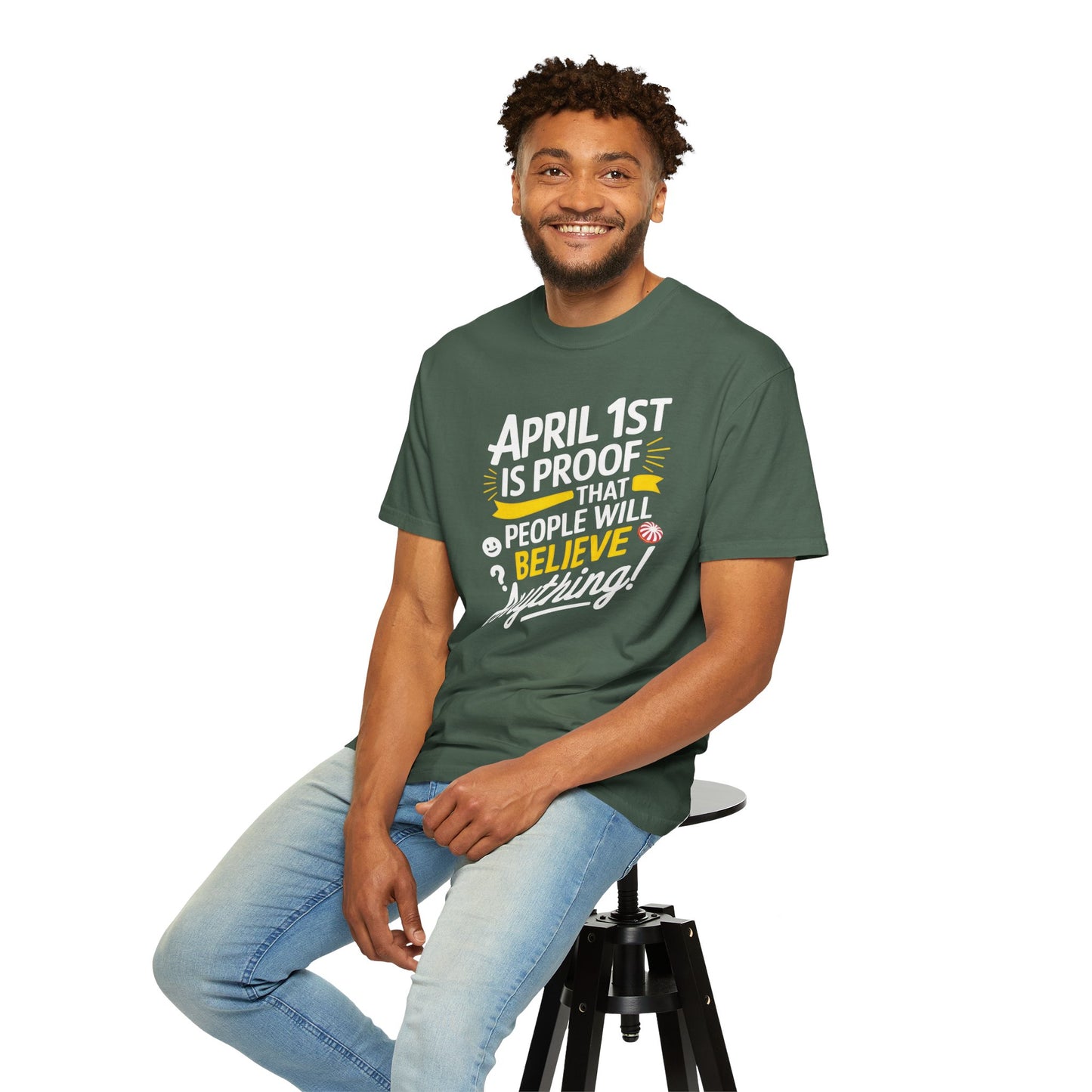 Unisex Garment-Dyed T-shirt - April 1st Fool's Day Tee