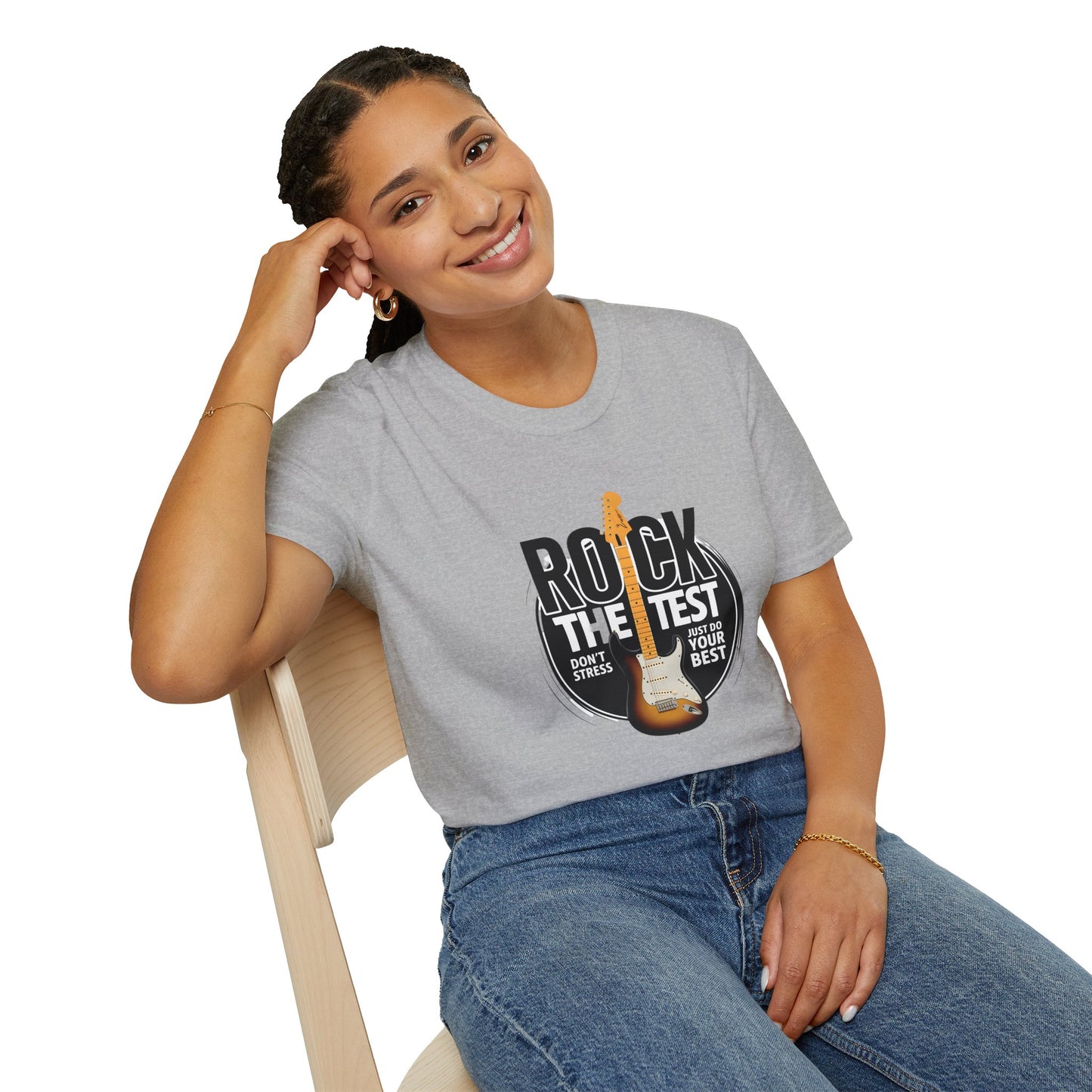Motivational Rock the Test Unisex T-Shirt