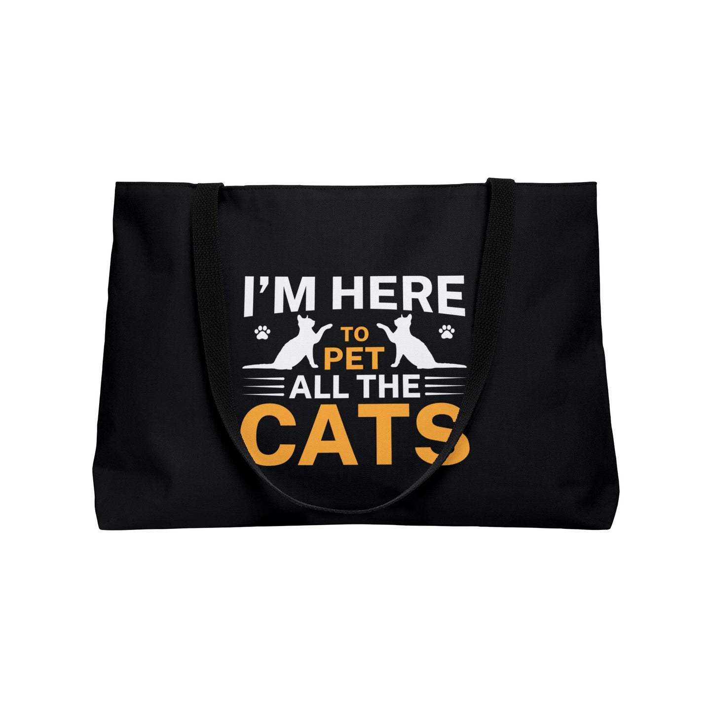 Cat Lover Tote Bag - I'm Here to Pet All the Cats