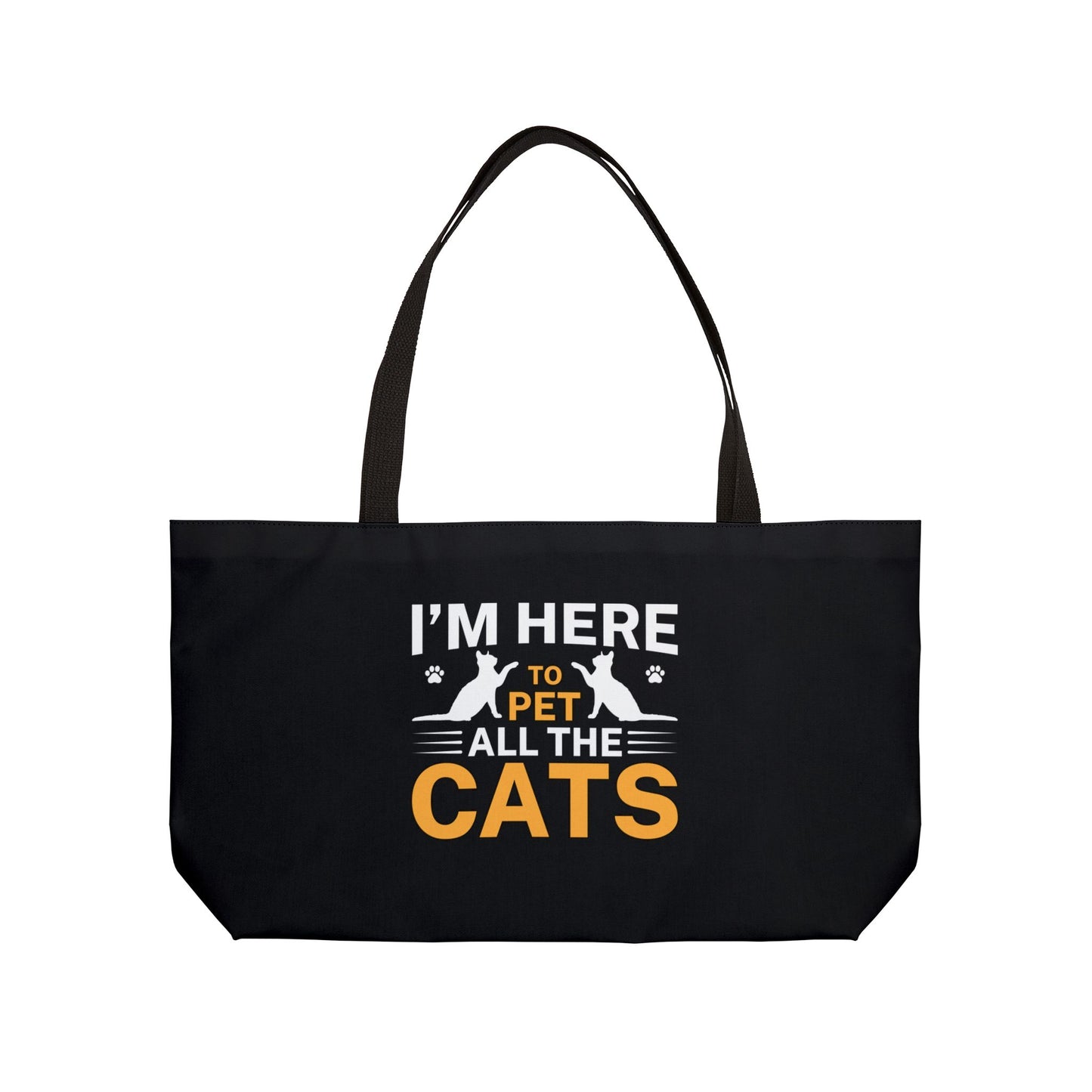Cat Lover Tote Bag - I'm Here to Pet All the Cats