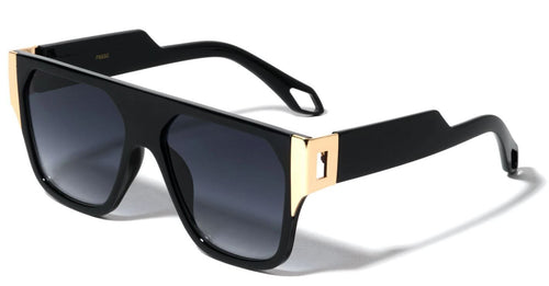 Men'S SUNGLASSES DESIGNER SQUARE RETRO GOLD FRAME SHADES HIP HOP STYLE FASHION