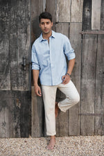 Mens Button down Shirt Linen Cotton Shirts Casual Long Sleeve Spread Collar Lightweight Beach Plain Tops