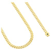 14K Yellow Gold 6mm Royal Monaco Miami Cuban Link Chain Necklace for Men and Women, Available in 16" to 30" Lengths