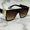 Men'S SUNGLASSES DESIGNER SQUARE RETRO GOLD FRAME SHADES HIP HOP STYLE FASHION