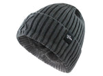 Premium Insulated Tactical Beanie Hat - Black Plush Wool Cap for Ultimate Warmth