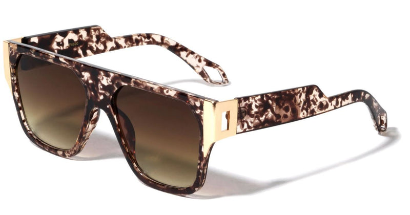 Men'S SUNGLASSES DESIGNER SQUARE RETRO GOLD FRAME SHADES HIP HOP STYLE FASHION