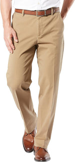 Men's Classic Fit Smart 360 FLEX Khaki Pants for Workdays (Standard and Big & Tall Sizes Available)