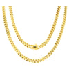 14K Yellow Gold 6mm Royal Monaco Miami Cuban Link Chain Necklace for Men and Women, Available in 16" to 30" Lengths