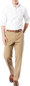 Men's Classic Fit Smart 360 FLEX Khaki Pants for Workdays (Standard and Big & Tall Sizes Available)