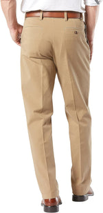 Men's Classic Fit Smart 360 FLEX Khaki Pants for Workdays (Standard and Big & Tall Sizes Available)