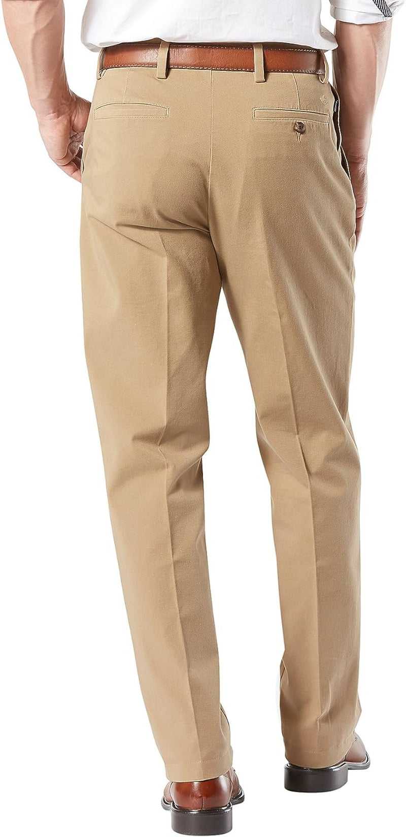 Men's Classic Fit Smart 360 FLEX Khaki Pants for Workdays (Standard and Big & Tall Sizes Available)