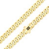 14K Yellow Gold 6mm Royal Monaco Miami Cuban Link Chain Necklace for Men and Women, Available in 16" to 30" Lengths