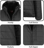 Men's Sherpa-Lined Hooded Puffer Jacket (Available in Sizes S to 2XL)