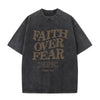 Inspirational Faith Over Fear T-Shirts for Men and Women - Cotton Tees Featuring Positive Christian Quotes and Gifts